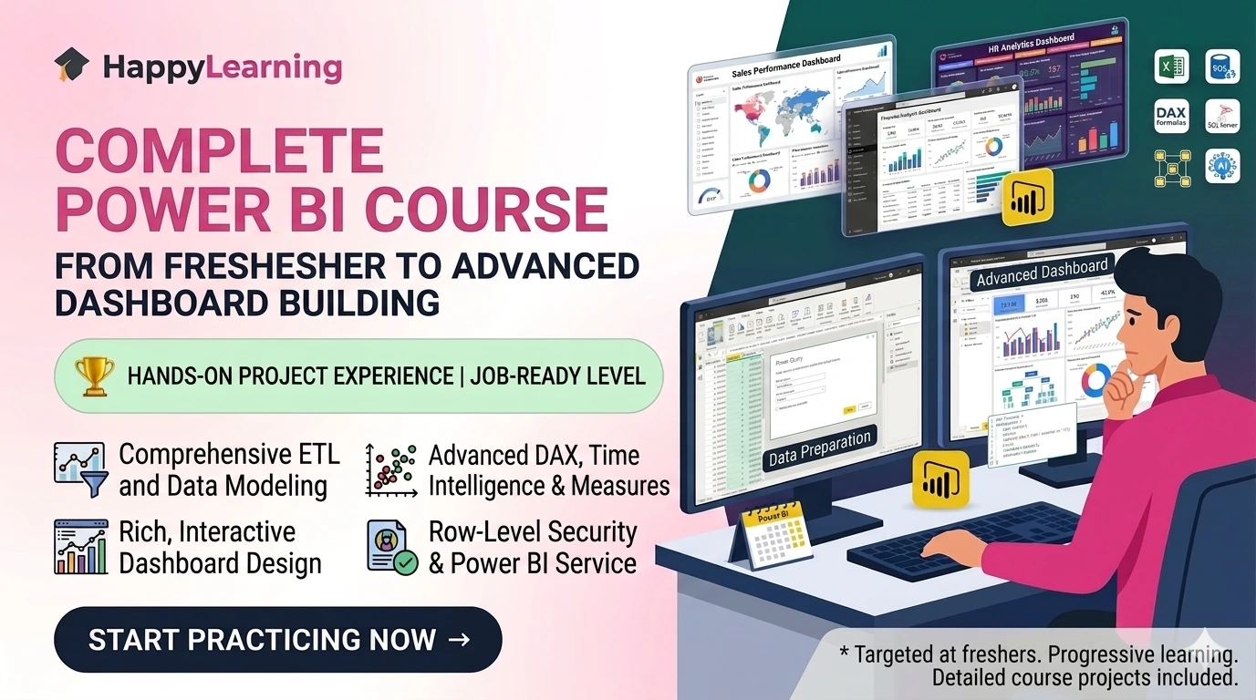 Complete Power BI Course for Freshers: From Beginner to Advanced Dashboard Building