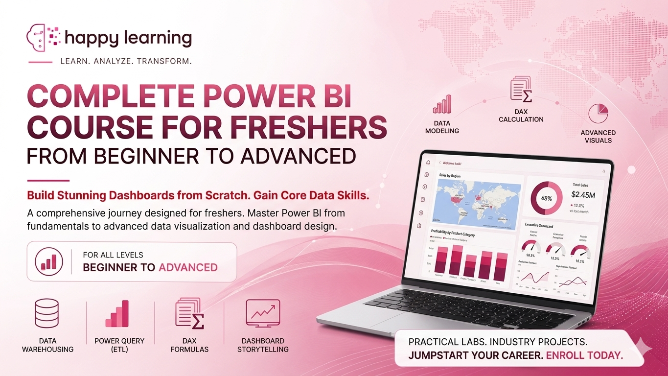 Complete Power BI Course for Freshers: From Beginner to Advanced Dashboard Building